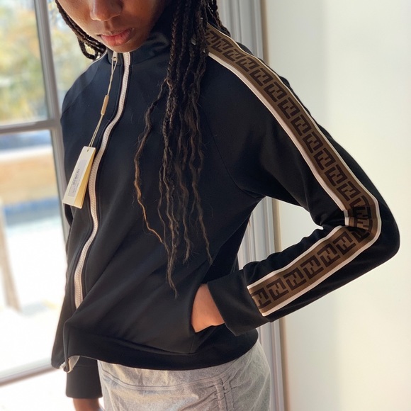 Fendi Black Logo Track Jacket - Picture 3 of 15